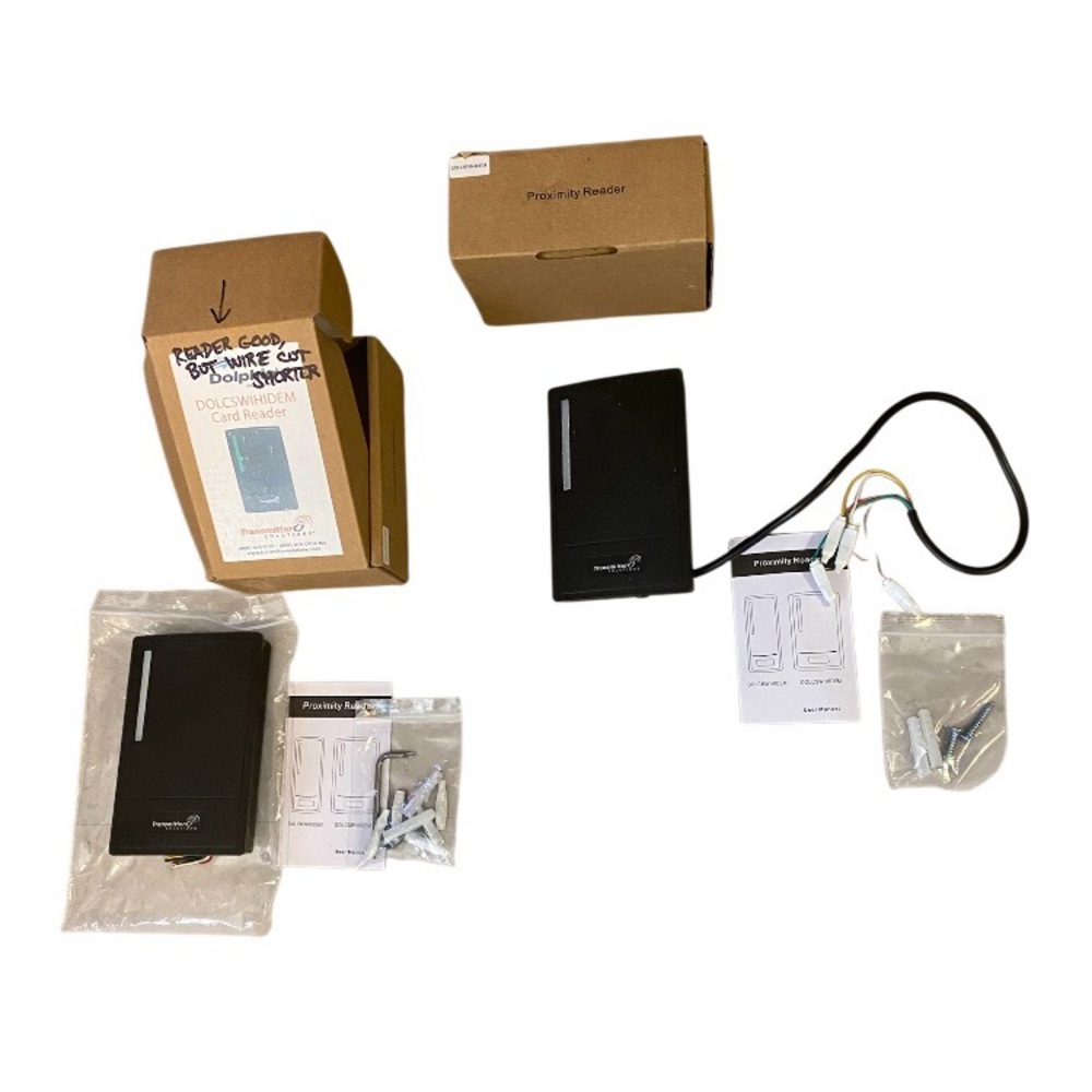 New open box dolphin dolcswihidem mullion card reader 1 used 1 new READ